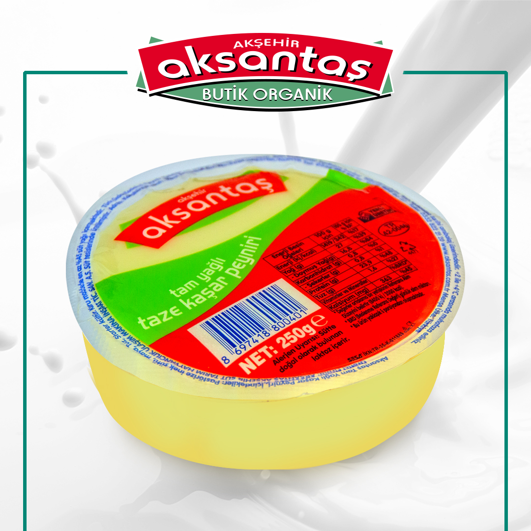 TAM YAĞLI KAŞAR PEYNİRİ 250 GR